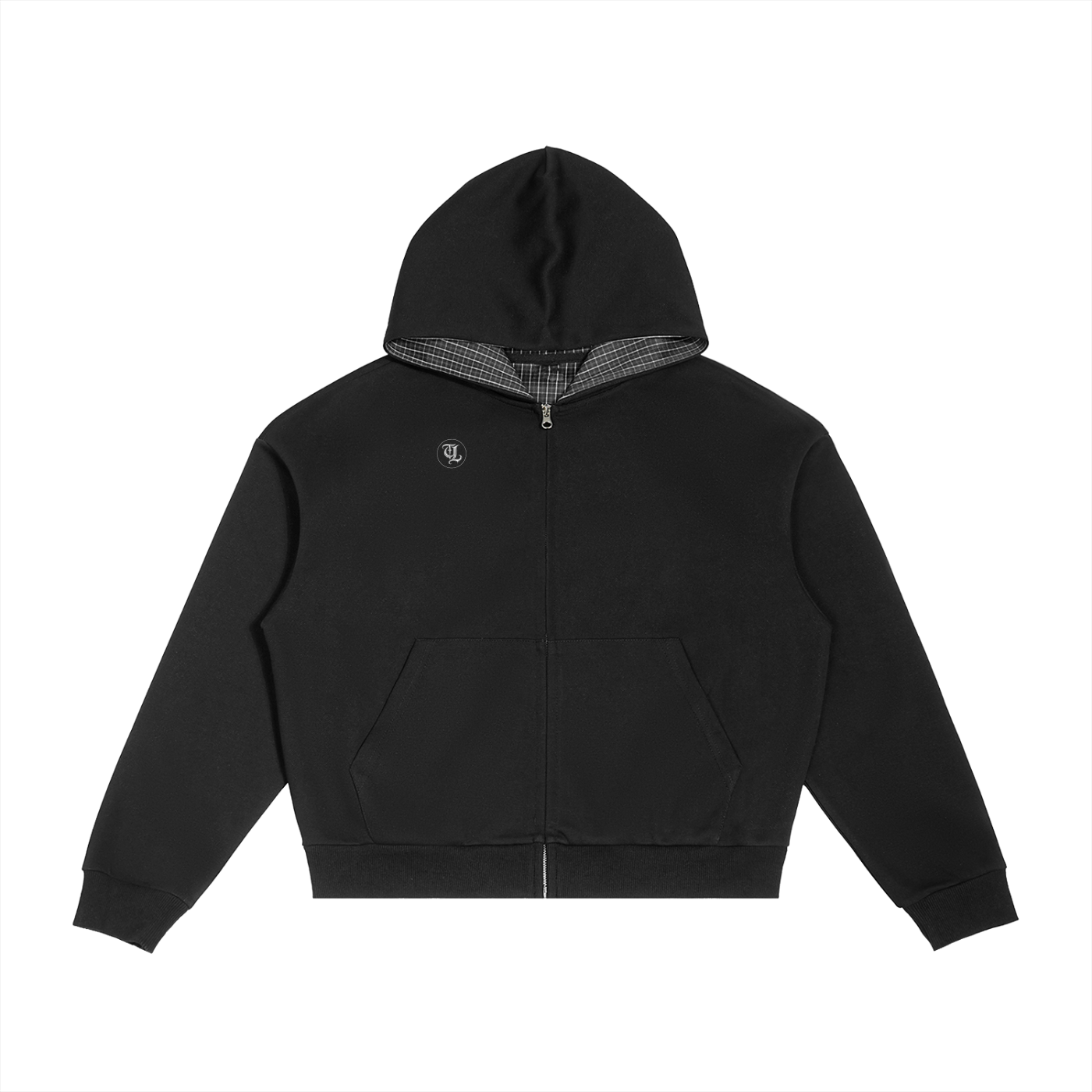 TRUTHLESS BLACK PLAID ZIP
