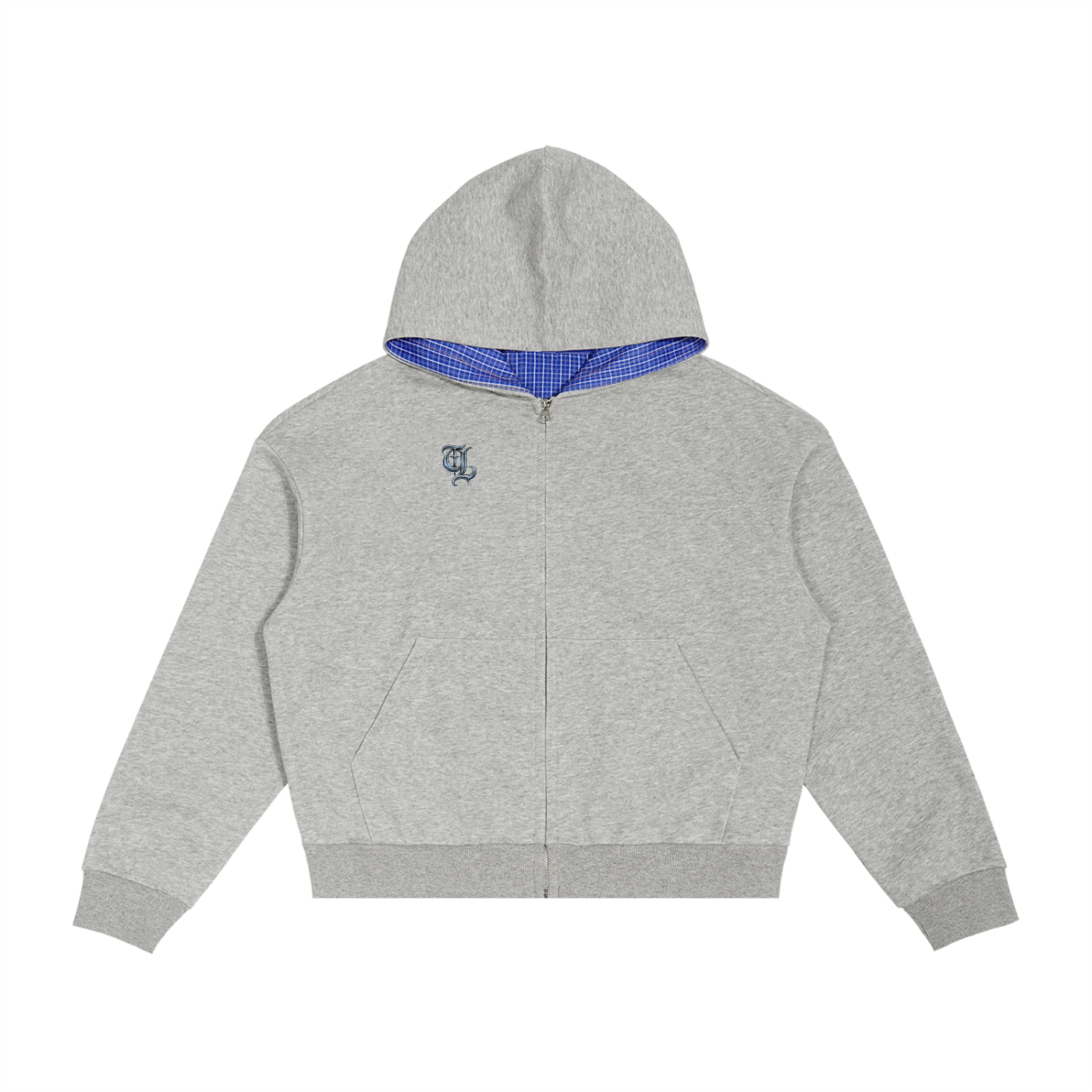 TRUTHLESS BLUE PLAID ZIP