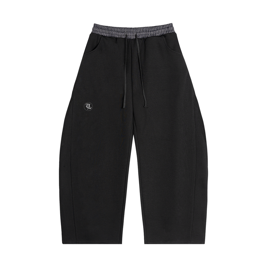 TRUTHLESS BLACK PLAID SWEATS