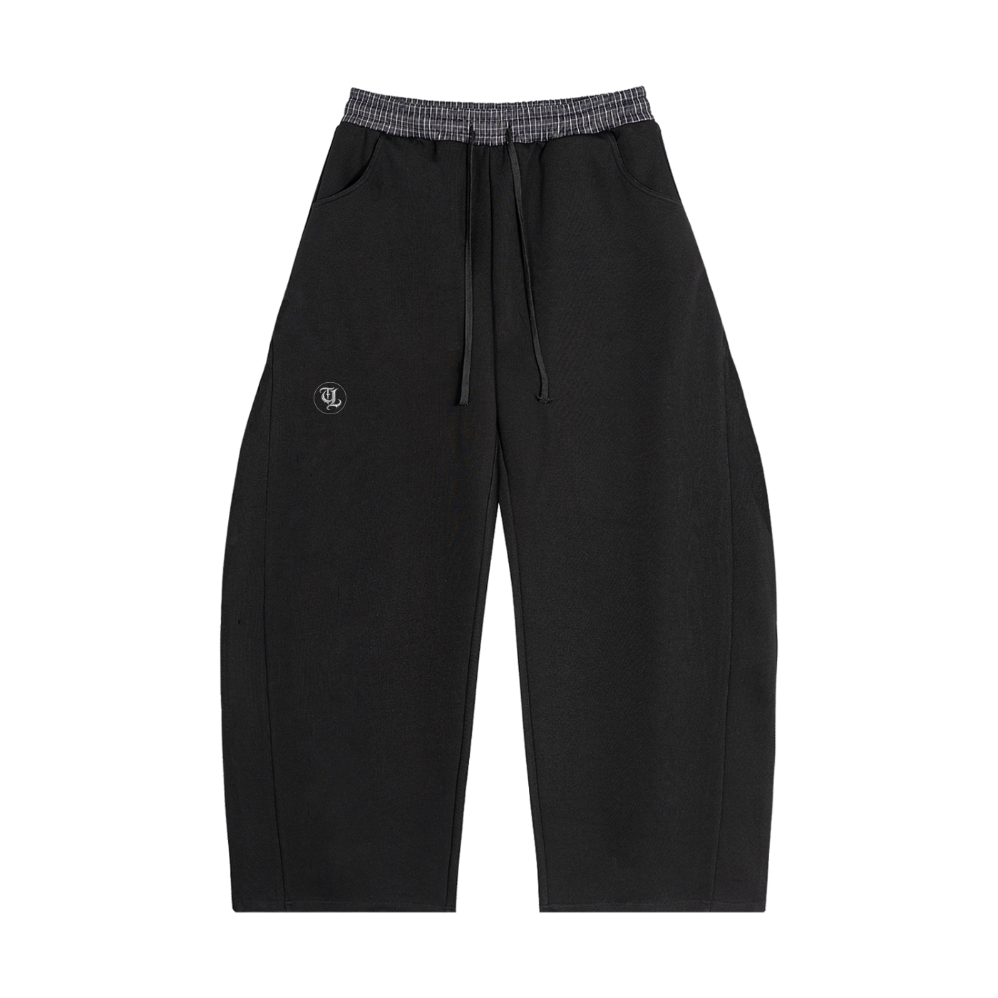TRUTHLESS BLACK PLAID SWEATS
